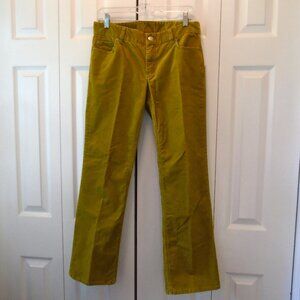 J Crew Chartreuse Corduroys